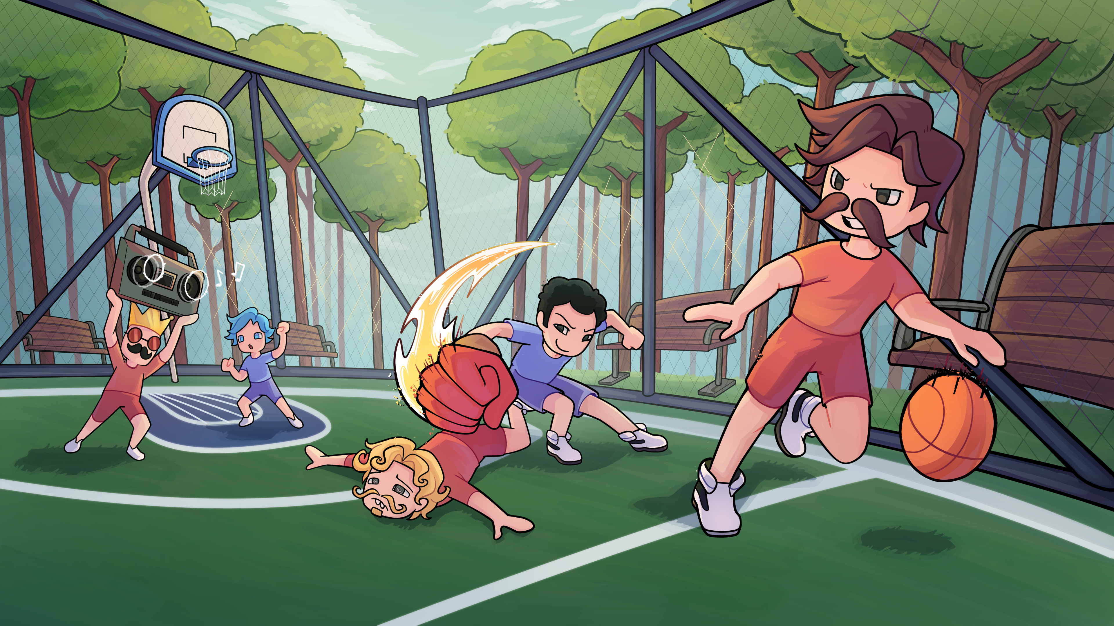 Hoop Fighters key art